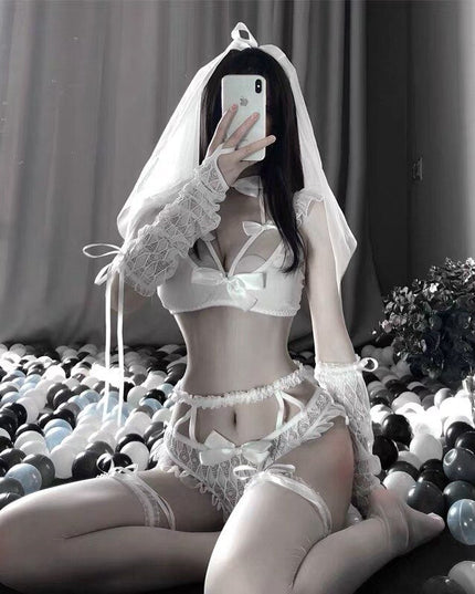 Cintas nupciales en blanco y negro