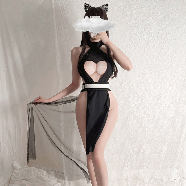 Qipao Corazón Negro 